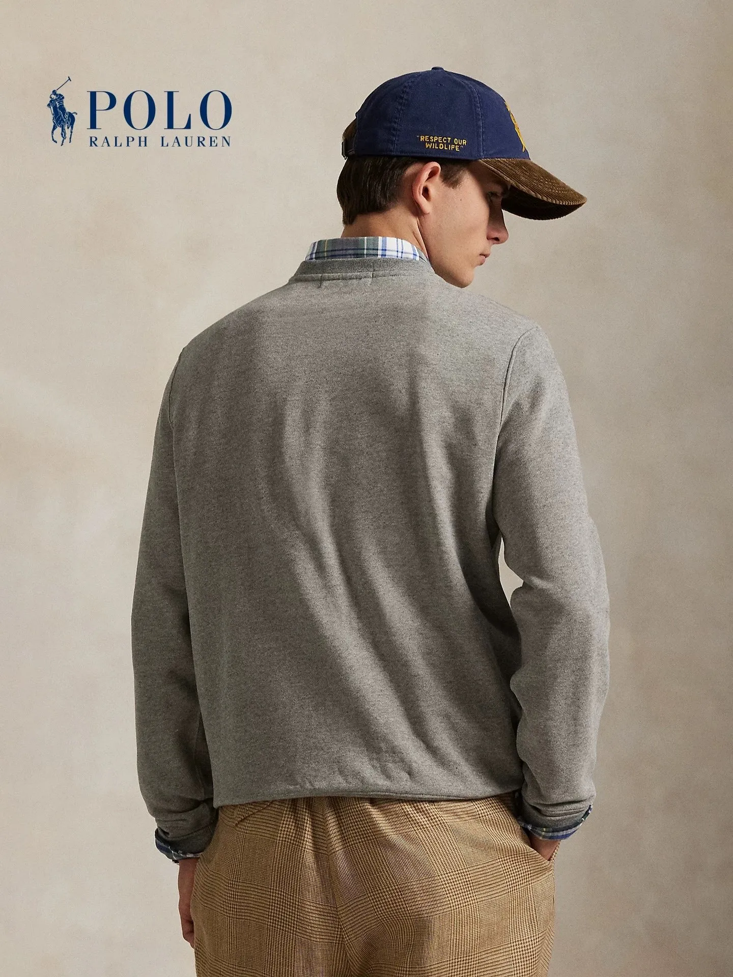 P220 Style number: RL017] RalphLauren/Ralph Lauren 2025 autumn and winter new terry sweatshirt multi-color embroidered logo